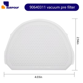 SURPOUF 90640311,90640311 Vacuum Pre-Filter Fits for Black & Decker HLVA315J HLVA315J22 Replacement Part (4Pack)