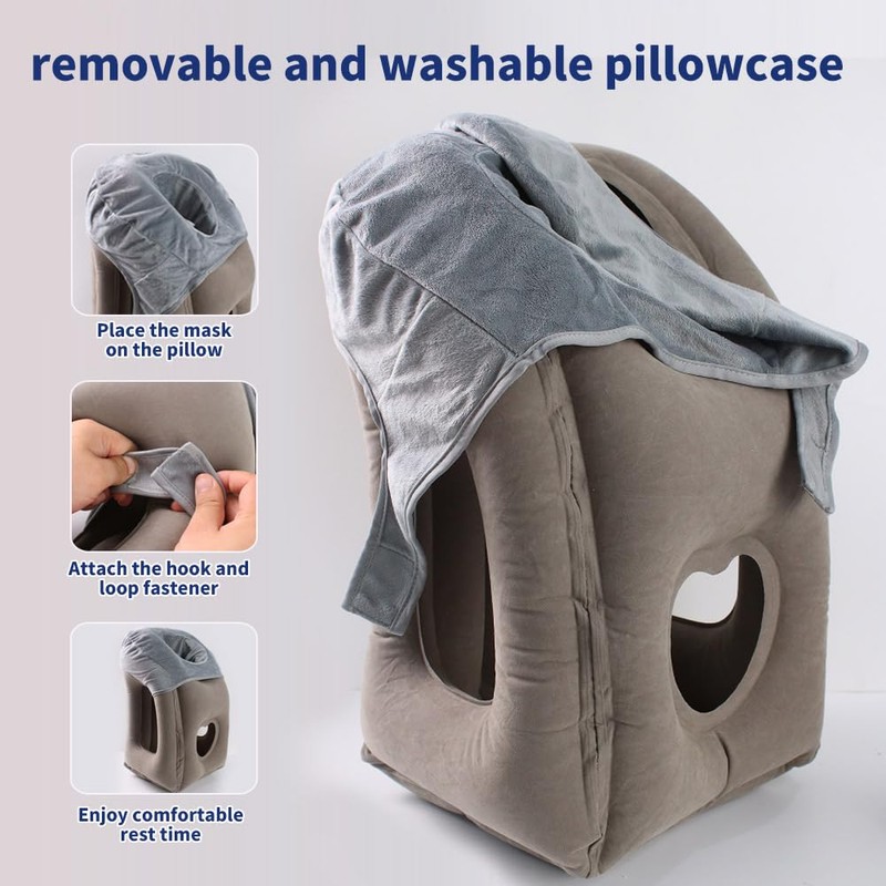 AGEFEREO Neck Pillow Airplane Pillow for Long Flight,airplanesleep Support,Airplane Sleeping