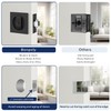 Bonpoly 3 Pack Black Pocket Door Lock, Pocket Door Privacy