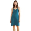 Latuza Women's Viscose Slip Sleep Dress Sleeveless Nightgown L Teal