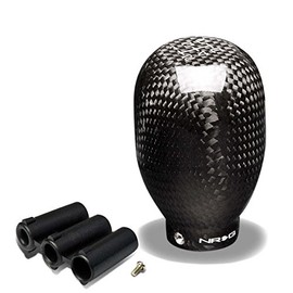 Auto Dynasty NRG SK-100BC Universal 42mm 5-Speed Heavy Weight Shift Knob, Black Carbon Fiber