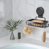 Soap Holder Bar Dish Suction Cup, Bar Shampoo Rack for
