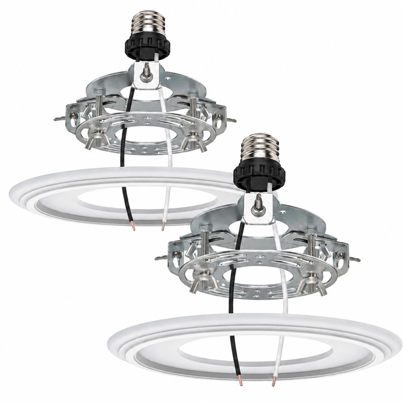 Recessed Light to Pendant Converter Kit, 2 Pack Adjustable Can