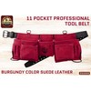 Graintex DS2699 11 Pocket Professional Suede Leather Tool Belt/Tool Bag