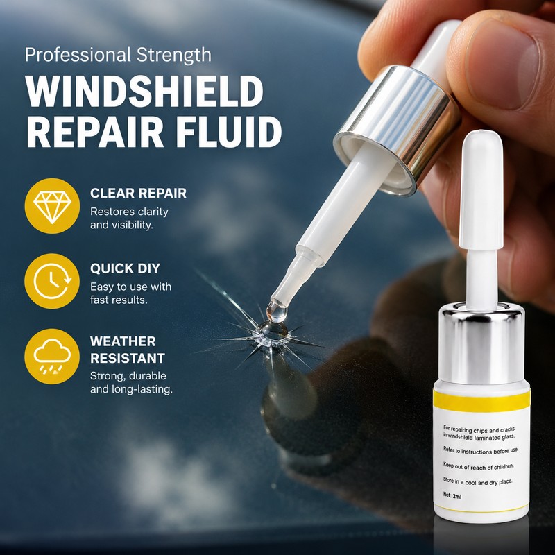Windshield Repair Resin for Small Chips & Cracks – Quick