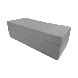 Danfuton Queen Gray Trifold Foam Beds, Portable Shikibuton Ottoman Bed 4 x60 x 80