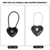 HilBeliFU Heart Lock Combination Lock, 3 Digit Code Heart Shaped