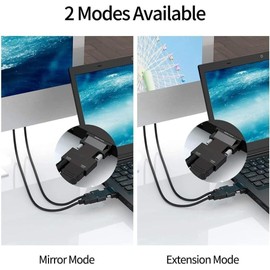 BOOC HDMI to VGA with Audio Output 0.2M Small Version Black for Laptop/PC/Consoles