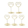 25Pcs Table Number Stands Heart Shaped Stable Base Sturdy Metal