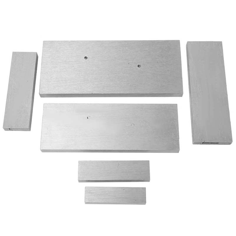 6 Pcs Steel Adjustable Parallel Block Set, 3/8~2-1/4in Adjustment Range,