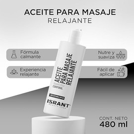 Aceite para Masaje - Relajante | Aceites Esenciales - Crema Corporal - Aceite Esencial | Aceite Corporal para Aromaterapia y Masaje | 480ml