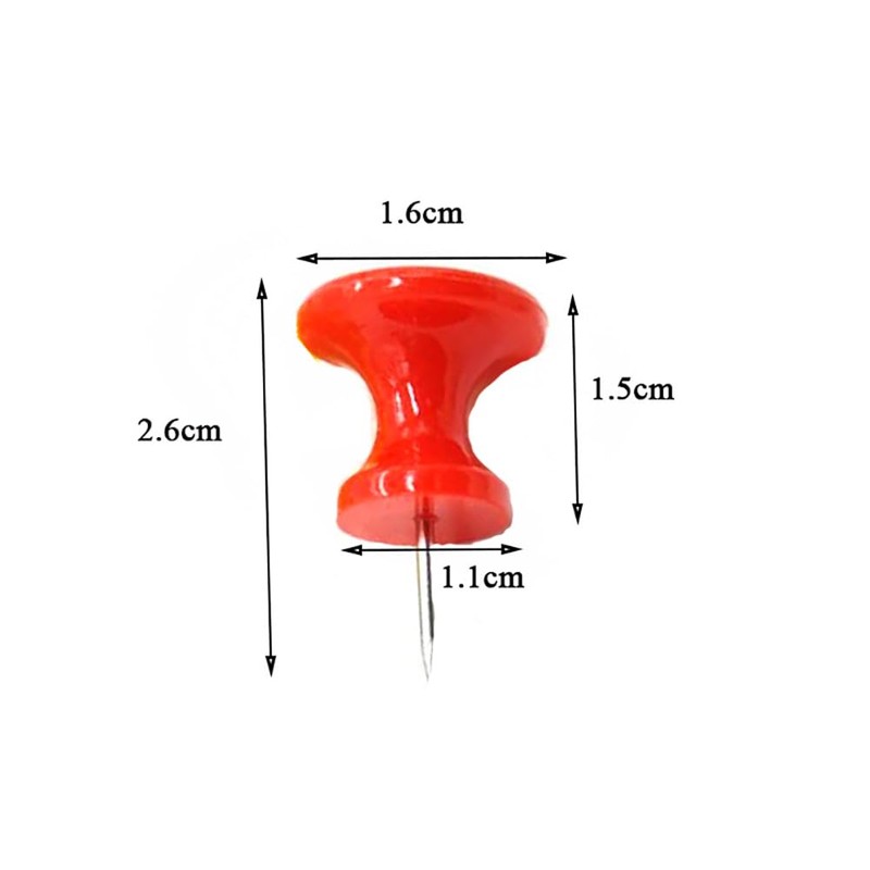HugeDE 60 Pcs Giant Large Push Pins Big Thumb Tacks