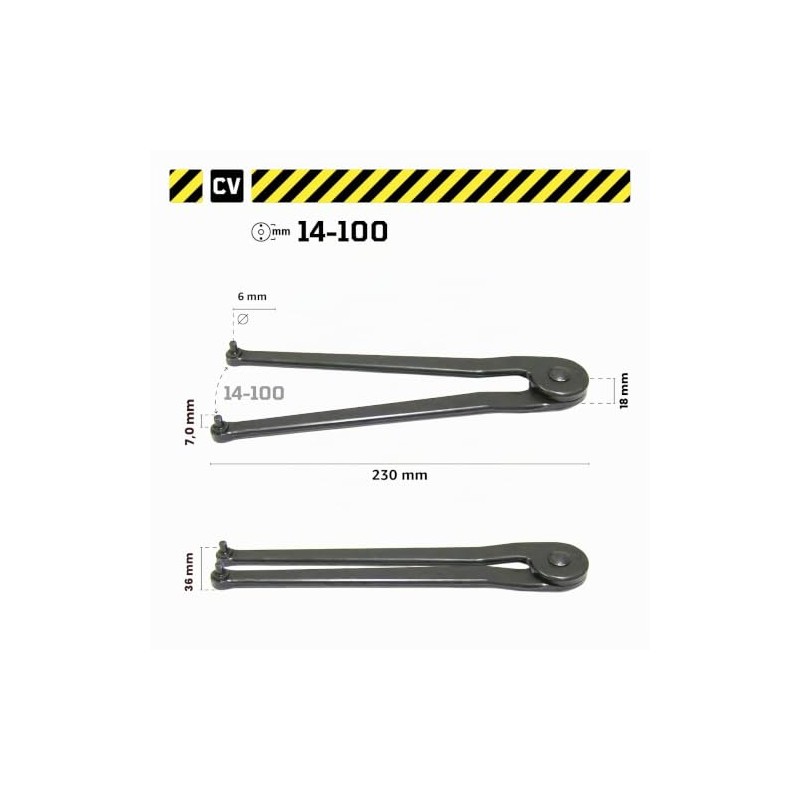WGB Das Werkzeug Chiave per fori a brugola, 6 mm