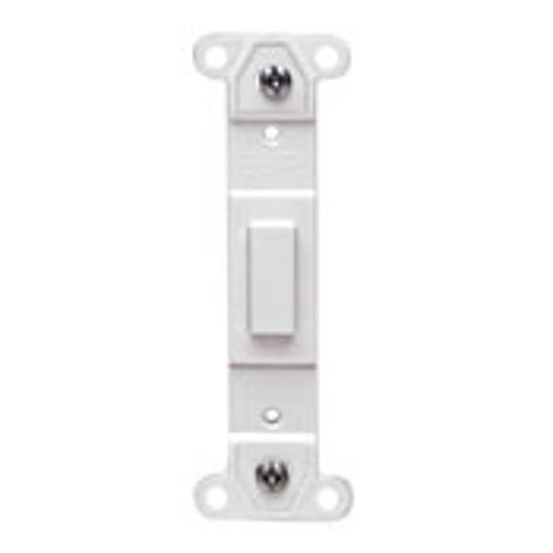 Leviton 80700-W Toggle Plastic Adapter Plate, Blank Toggle No Hole,