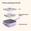 So Yummy by bella 3 Piece Square Pan Set, Aluminum