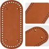 Novocloud 3 Pcs PU Leather Bag Bases with 6 Pcs