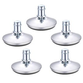 5PCS Bell Glides Low Proffile Replacement Office Chair or Sturdy Stool Swivel Caster Wheels Furniture Sliders to Fixed Stationary Castors Stool Bell Glides