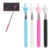 Pack of 4 Telescopic Pointing Sticks, Extendable Hand Pointers, Finger
