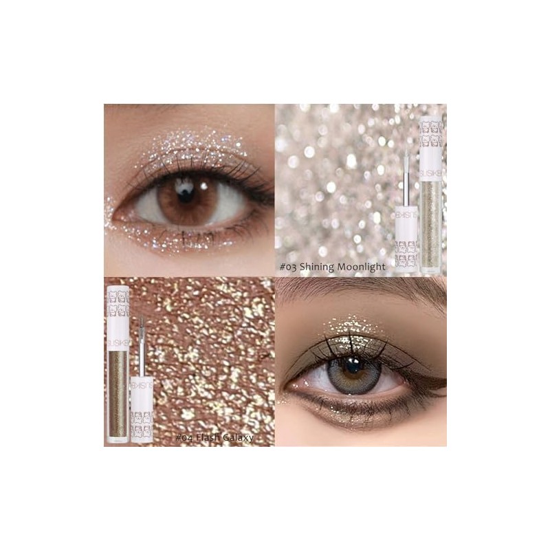 SUSIKEKI Set de Delineador de Ojos Líquido Con Purpurina para