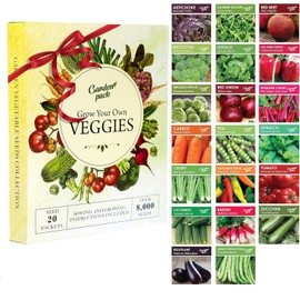 Garden Pack 20 Vegetable Seeds Varieties – High Yield Garden Seeds for Planting Vegetables