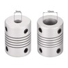 sourcing map 2 Pieces 5 mm to 10 mm Aluminium