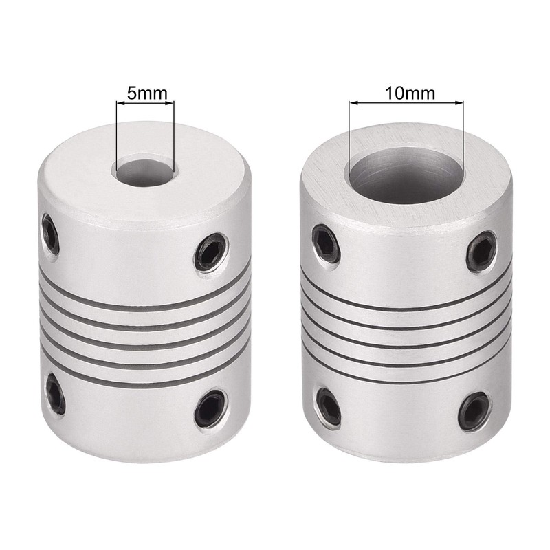 sourcing map 2 Pieces 5 mm to 10 mm Aluminium
