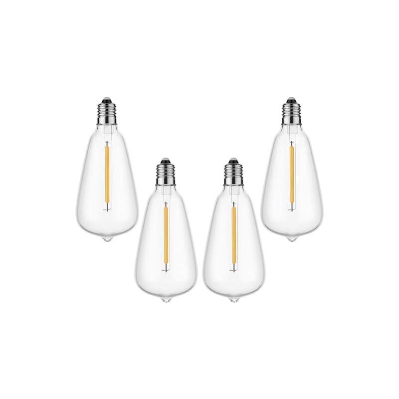 LaPitio LED String Light Bulbs, ST38 Shatterproof LED Replacement Bulbs