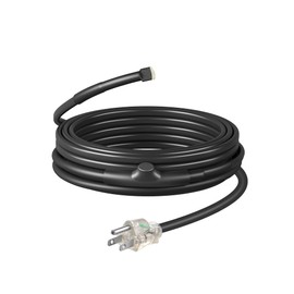 DEWENWILS 15FT Water Pipe Heat Cable for Pipe Freeze Protection, 120V Snow Heating De-Icing Cable with Build-in Thermostat, 7W/ft Water Hose Heat Tape for PVC, Metal and Plastic Pipe, ETL Listed