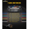 PARTSam 7 Way Trailer Wiring Harness Kit 8ft Trailer Cord