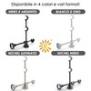 GIRASOLE HOME® 2 x Double Sided Open Curtain Pole Brackets