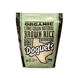 Doguet's Organic Long Grain Brown Rice 4lb (2-pack)
