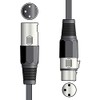 qtx Professional DMX Lighting Leads XLR Plug to Socket 1.5m