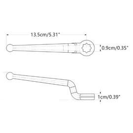 9 * 9 Hydraulic ball valve handle replacement SIZE SW9 (2)