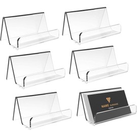 Porta Tarjetas De Presentacion, Set De 6 Organizadores Profesionales Para Oficina, Ideal Para Recepcion Y Ferias, Dimensiones 9x6x5 cm，Materiales de alta calidad, duraderos y no fáciles de dañar