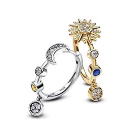 Earrings Women's Stud Earrings for Women Girls Zirconia Earings Dangle Drop Stud Earrings Moon and Sun Jewellery Earrings for Women, White copper