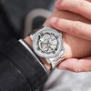 DAXIAOYU Automatic Mechanical Watches Hollow Skeleton Waterproof Retro Carved Fashionable