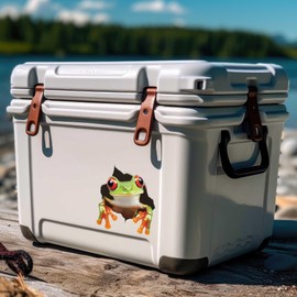 Tree Frog Wall Decal – 3D Vinyl Sticker – Peel & Stick Removable Animal Decor for Walls and More