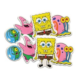 Ecoegg 8x SpongeBob x Magic ‘Pop Up’ Sponges Scratch free cleaning for Kitchen & Bathroom Biodegradable, Made from Wood, 8 Pack