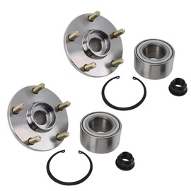 TRQ Wheel Bearing & Hub Kit Compatible with 2010-2018 Toyota Highlander