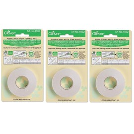 Clover Needlecrafts - Cinta de sesgo fusible para hacer cintas, 40 pies, 4032C (paquete de 3) 3