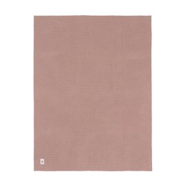 LÄSSIG Baby Knitted Blanket 100% Organic Cotton GOTS/Knitted Blanket Frizzy Rose