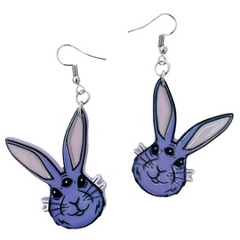 Easter Bunny Earrings for Women - Easter Earrings for Girls - Gifts for Easter - Bunny Jewelry for Women - Easter Jewelry for Women - Double Sided Bunny Earrings - Easter Gifts for Women, Acrylic, No Gemstone