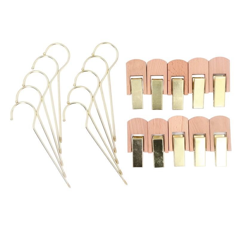 Laundry Hooks Clip Industrial Solid Wood Rotary Multifunctional Hanging Hooks