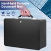 IUZIT Fireproof Document Box with Key Lock, Fire Resistant Safe