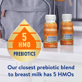 Similac 360 Total Care Sensitive Infant Formula for Fussiness & Gas Due to Lactose Sensitivity, Has 5 HMO Prebiotics, Baby Formula, Ready to Feed, 8-fl-oz Bottle, Pack of 24
