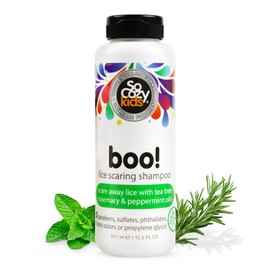 SO COZY Boo! Lice Scaring Shampoo For Kids Hair, Effective Lice Treatment (10.5 Fl Oz) Scare Away Lice with Tea Tree, Rosemary and Peppermint Oils, No Parabens, Sulfates, Synthetic Colors or Dyes