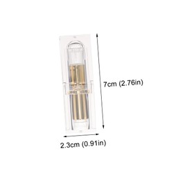 Vaguelly 4 Pcs Transparent Small Portable Refillable Lipstick Tubes DIY Lip Balm Storage Containers for Lip Lipstick and Balm Filling