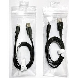 2-Pack, 6ft, Black - USB C Cable 3A Fast Charge, USB A to Type C Charger Cord Cable Braided Accessory