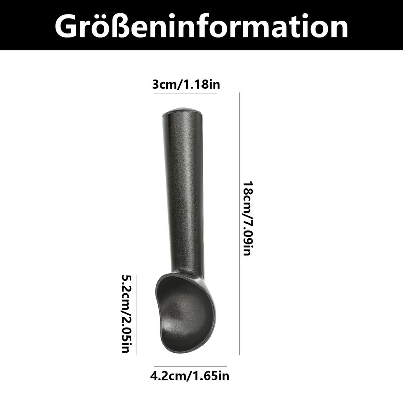 Ice Cream Scoop, Stainless Steel Ice Cream Scoop, for Ice