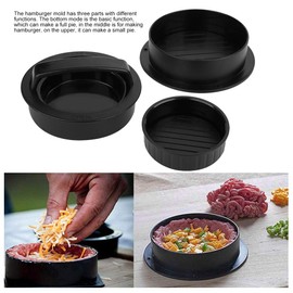 Atyhao 3 en 1 Función Hamburguesa Prensa de Carne Hamburguesa Herramienta para Hacer moldes Artículos de Cocina para el hogar Utensilios para Asar a la Parrilla Utensilios para Parrilla